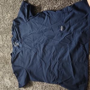 Cherokee scrub top navy large